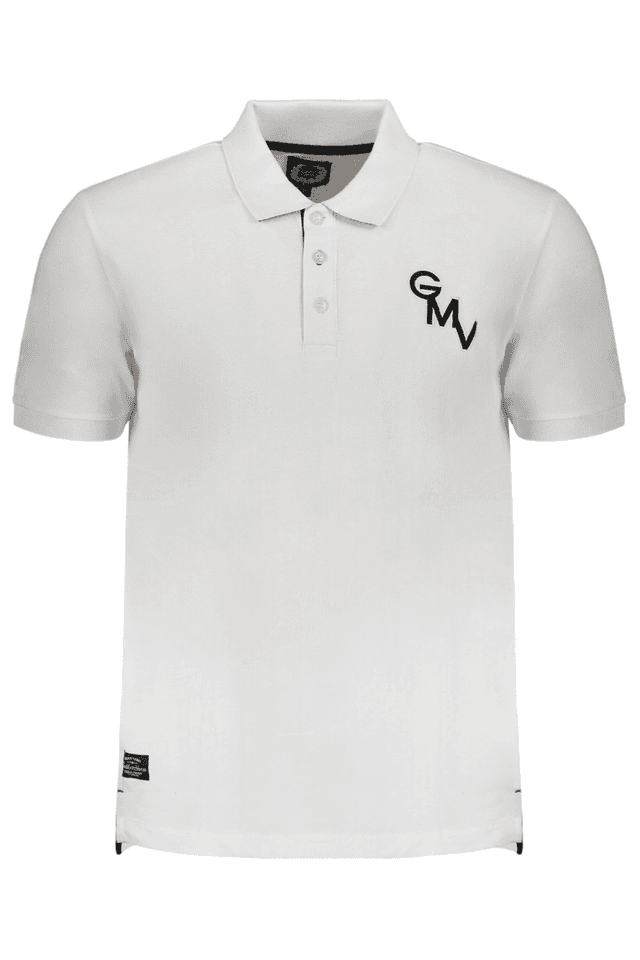 9657GIAN MARCO VENTURI POLO MANICHE CORTE UOMO BIANCO