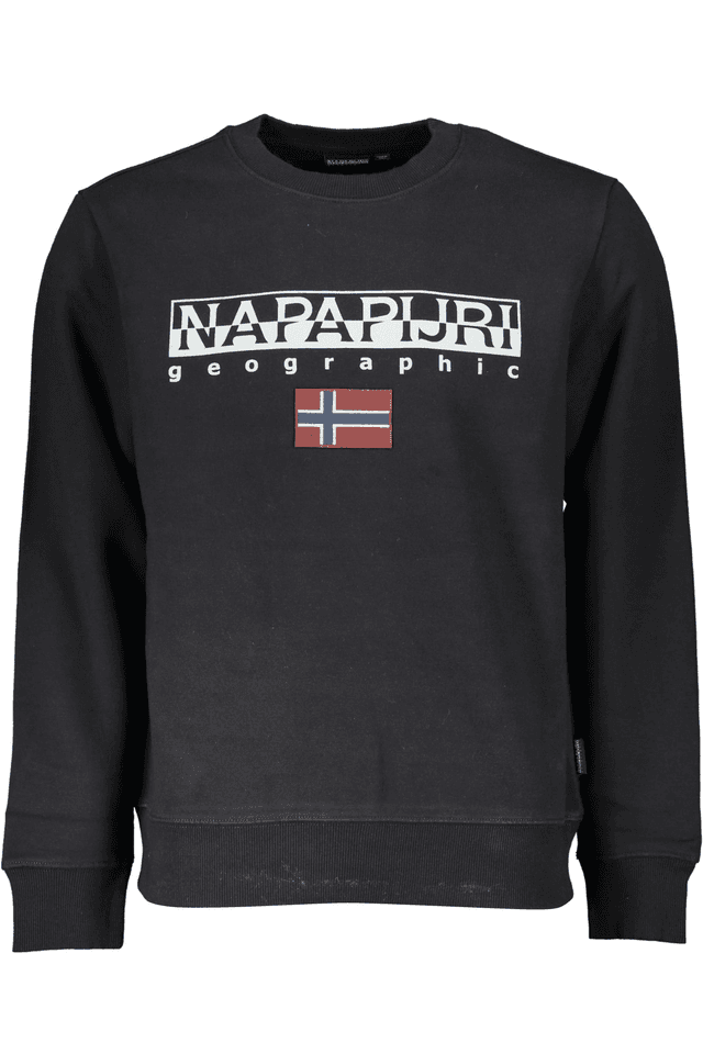 5655NAPAPIJRI FELPA SENZA ZIP UOMO NERO