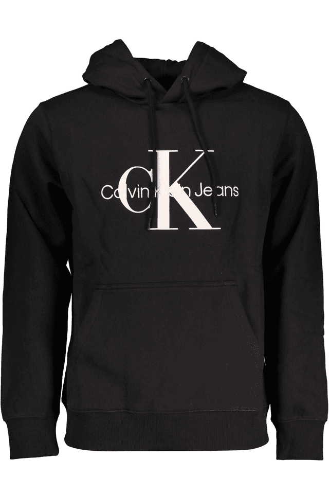 4634CALVIN KLEIN FELPA SENZA ZIP UOMO NERO