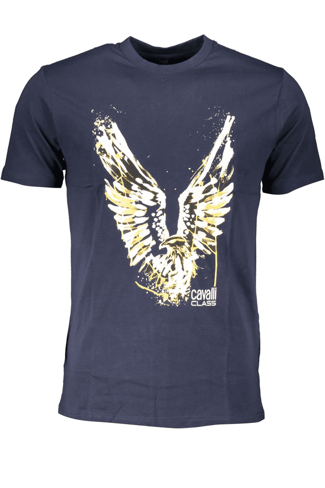6802CAVALLI CLASS T-SHIRT MANICHE CORTE UOMO BLU
