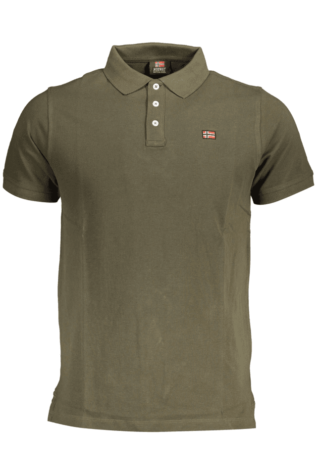 3923NORWAY 1963 POLO MANICHE CORTE UOMO VERDE