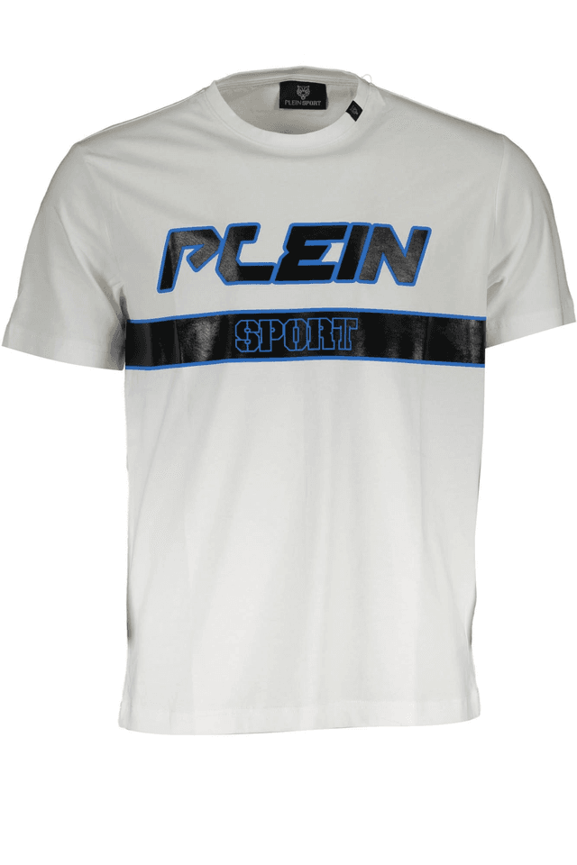 1325PLEIN SPORT T-SHIRT MANICHE CORTE UOMO BIANCO