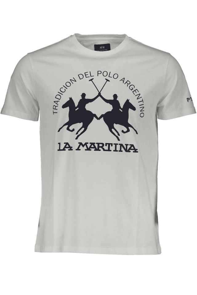 1810LA MARTINA T-SHIRT MANICHE CORTE UOMO BIANCO