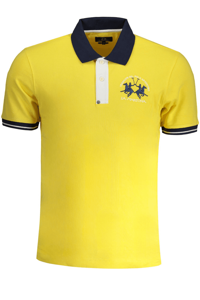 9054LA MARTINA POLO MANICHE CORTE UOMO GIALLO