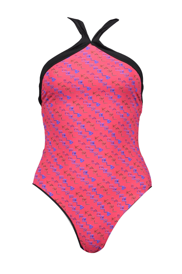 1281KARL LAGERFELD COSTUME INTERO DONNA ROSSO