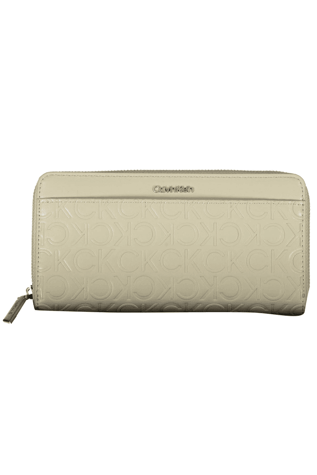4607CALVIN KLEIN PORTAFOGLIO DONNA BEIGE