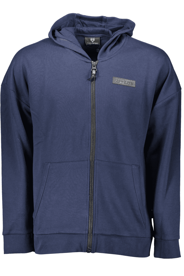 1090PLEIN SPORT FELPA CON ZIP UOMO BLU