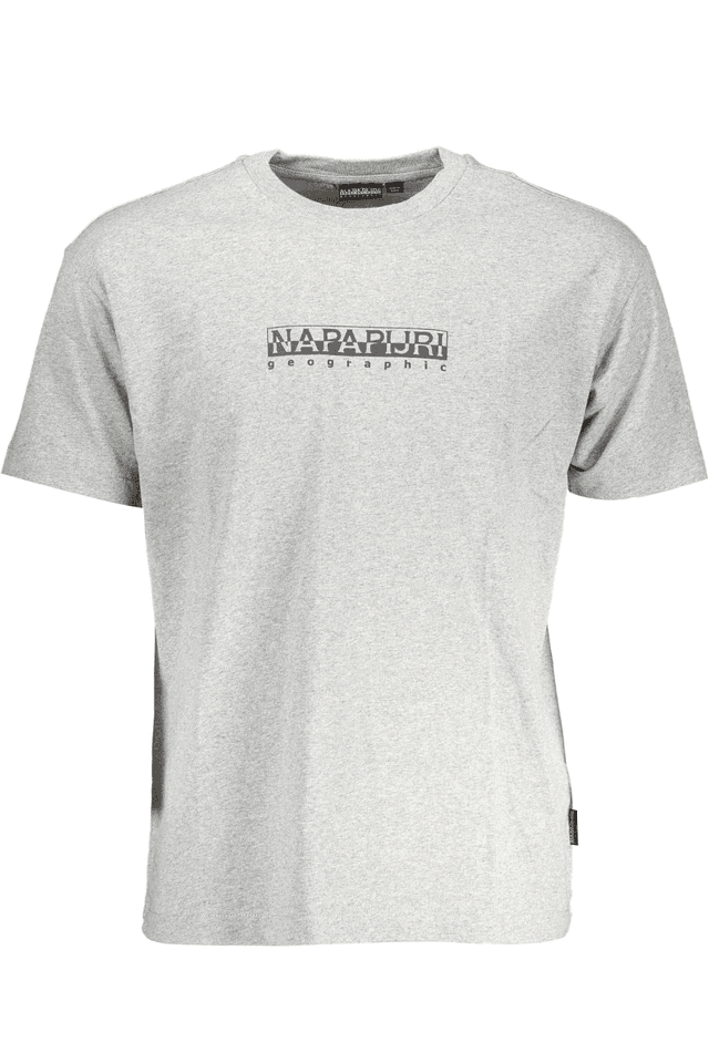 3443NAPAPIJRI T-SHIRT MANICHE CORTE UOMO GRIGIO