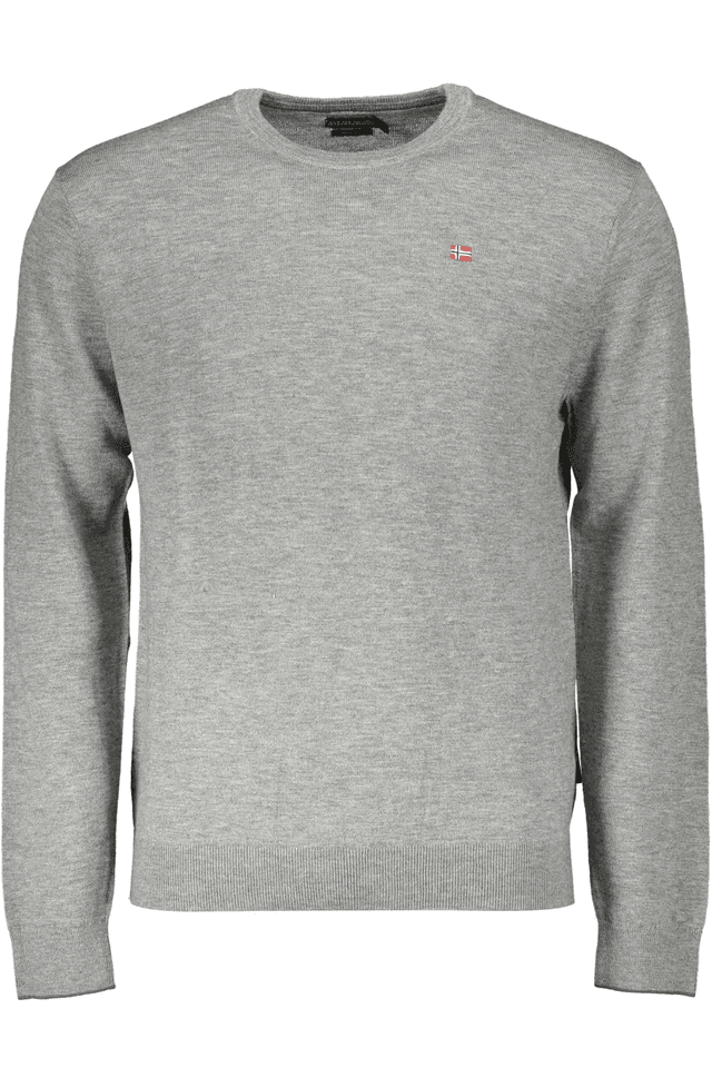 4324NAPAPIJRI MAGLIONE UOMO GRIGIO
