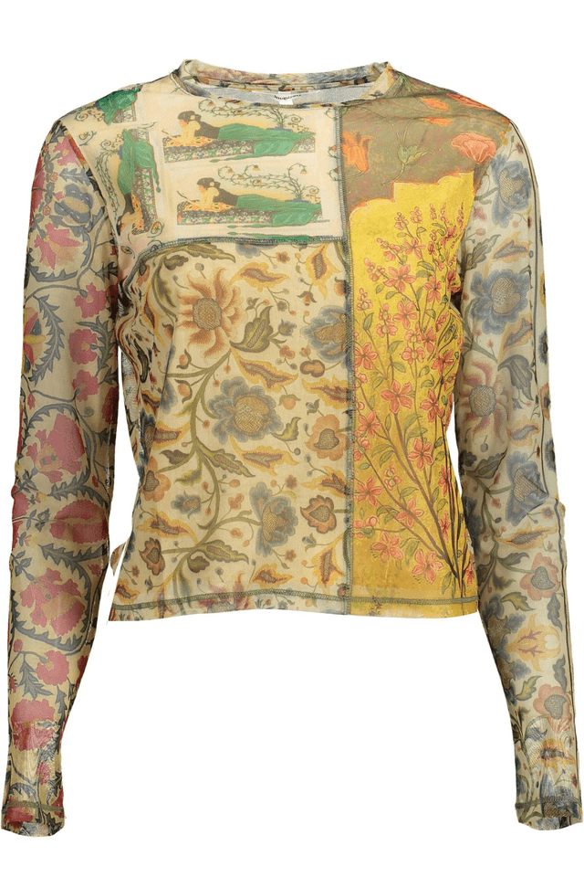 1514DESIGUAL T-SHIRT MANICHE LUNGHE DONNA BEIGE