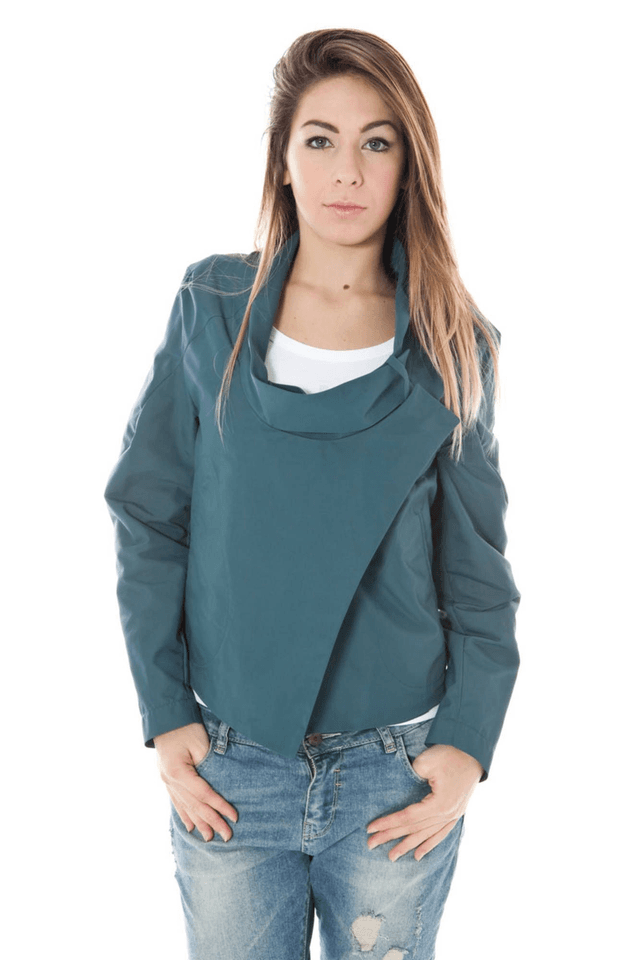 427CALVIN KLEIN GIACCA SPORTIVA DONNA VERDE