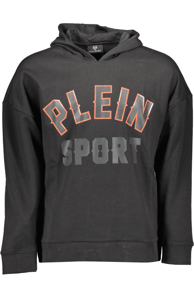 1286PLEIN SPORT FELPA SENZA ZIP UOMO NERO