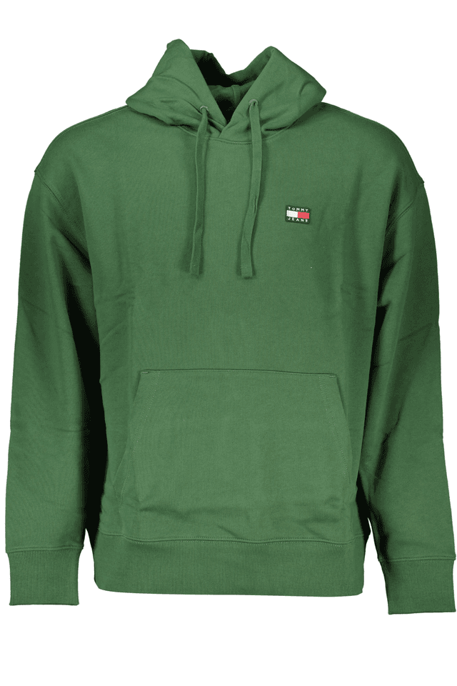 6980TOMMY HILFIGER FELPA SENZA ZIP UOMO VERDE