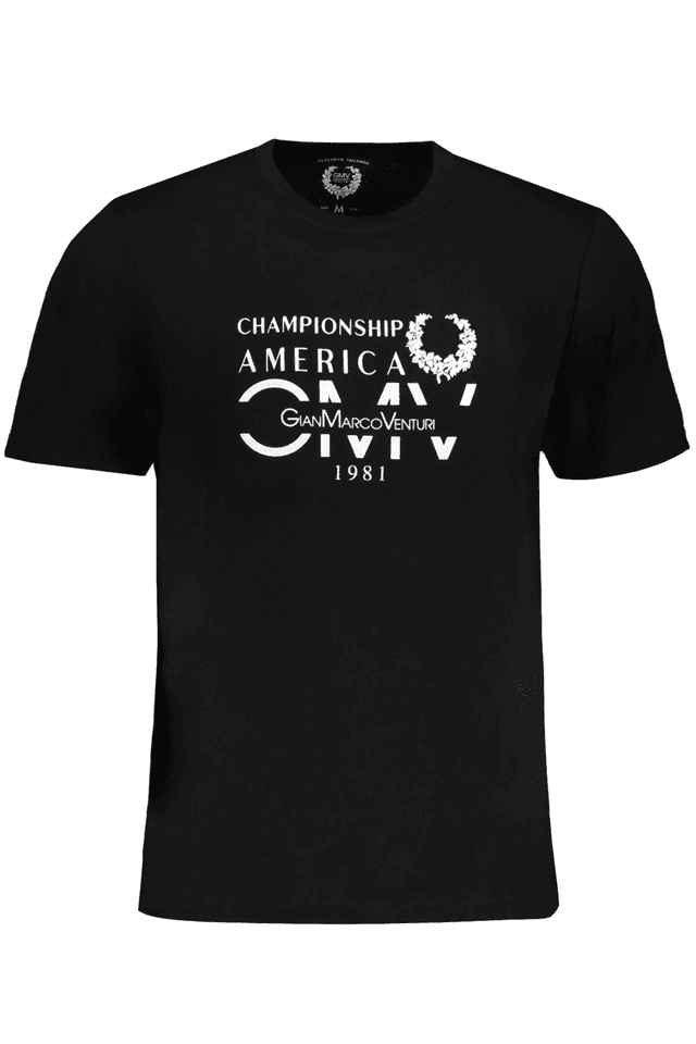 9616GIAN MARCO VENTURI T-SHIRT MANICHE CORTE UOMO NERO