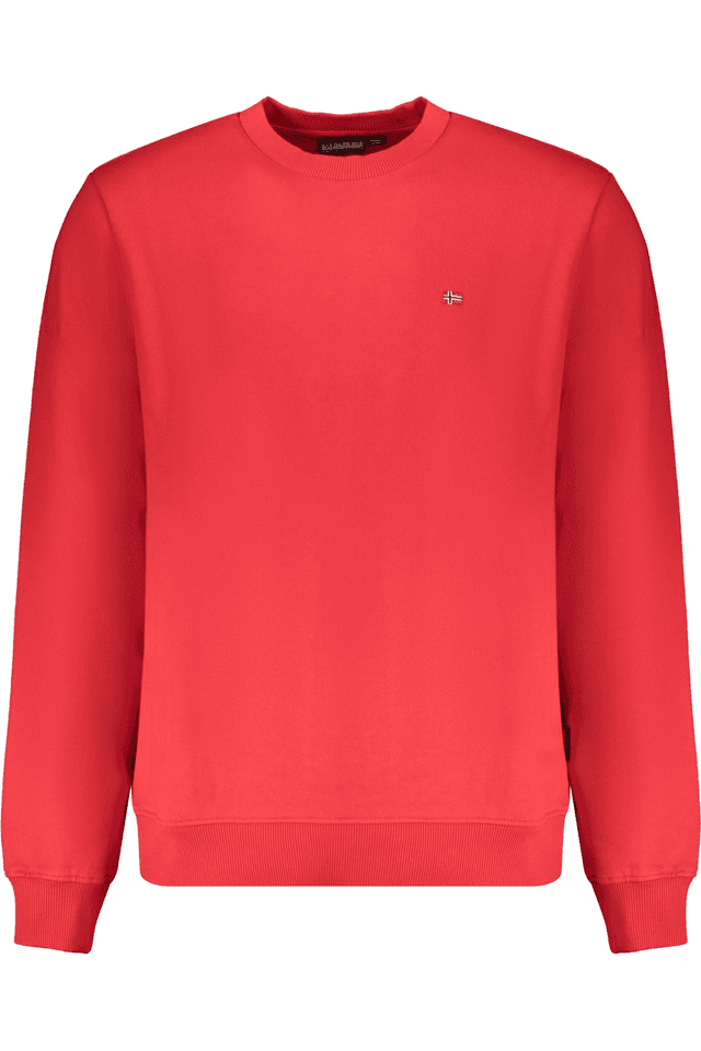 10367NAPAPIJRI FELPA SENZA ZIP UOMO ROSSO