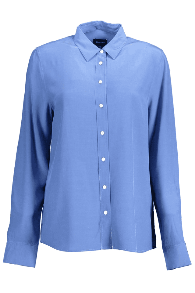 2155GANT CAMICIA MANICHE LUNGHE DONNA BLU