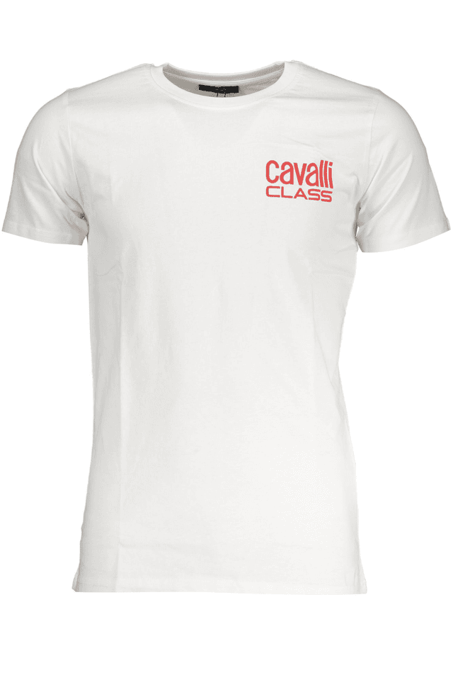 7835CAVALLI CLASS T-SHIRT MANICHE CORTE UOMO BIANCO