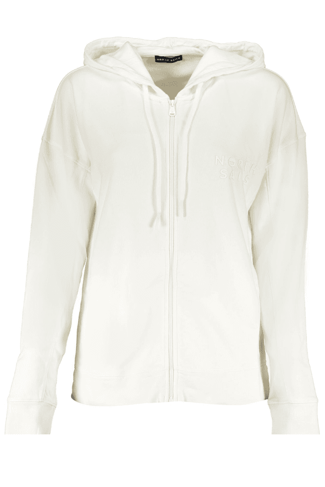 8731NORTH SAILS FELPA CON ZIP DONNA BIANCO