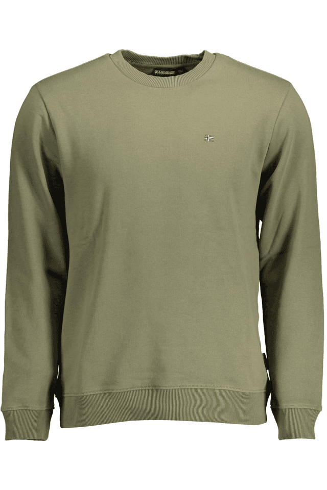 2125NAPAPIJRI FELPA SENZA ZIP UOMO VERDE