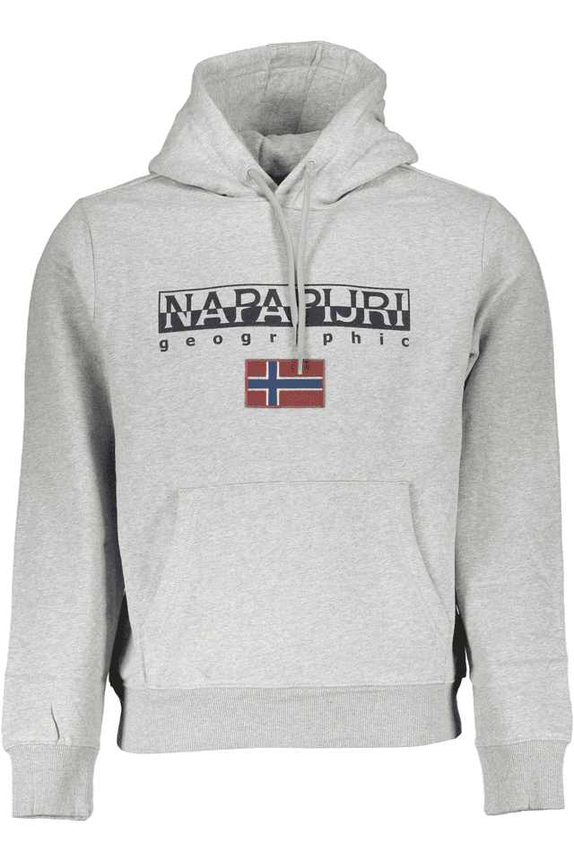 5723NAPAPIJRI FELPA SENZA ZIP UOMO GRIGIO