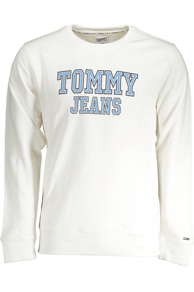 3411TOMMY HILFIGER FELPA SENZA ZIP UOMO BIANCO