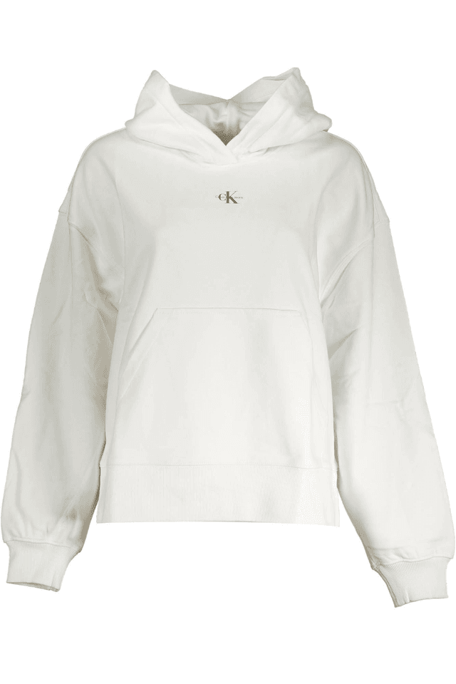 3092CALVIN KLEIN FELPA SENZA ZIP DONNA BIANCO