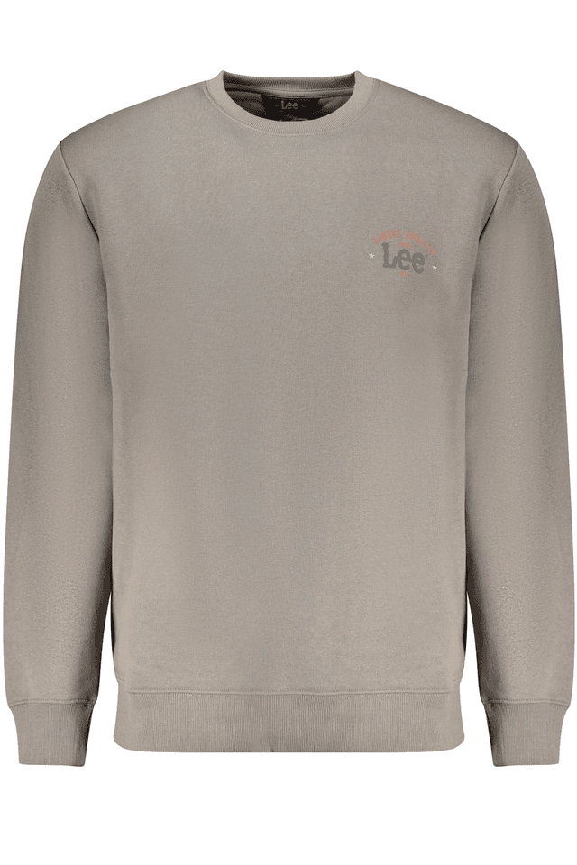 10268LEE FELPA SENZA ZIP UOMO GRIGIO