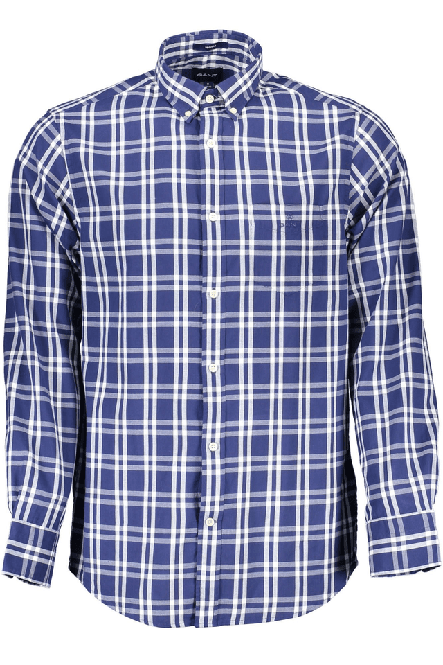215GANT CAMICIA MANICHE LUNGHE UOMO BLU