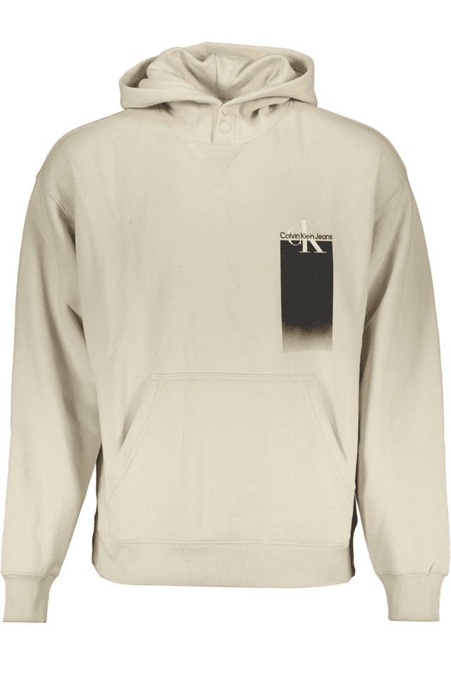2583CALVIN KLEIN FELPA SENZA ZIP UOMO BEIGE