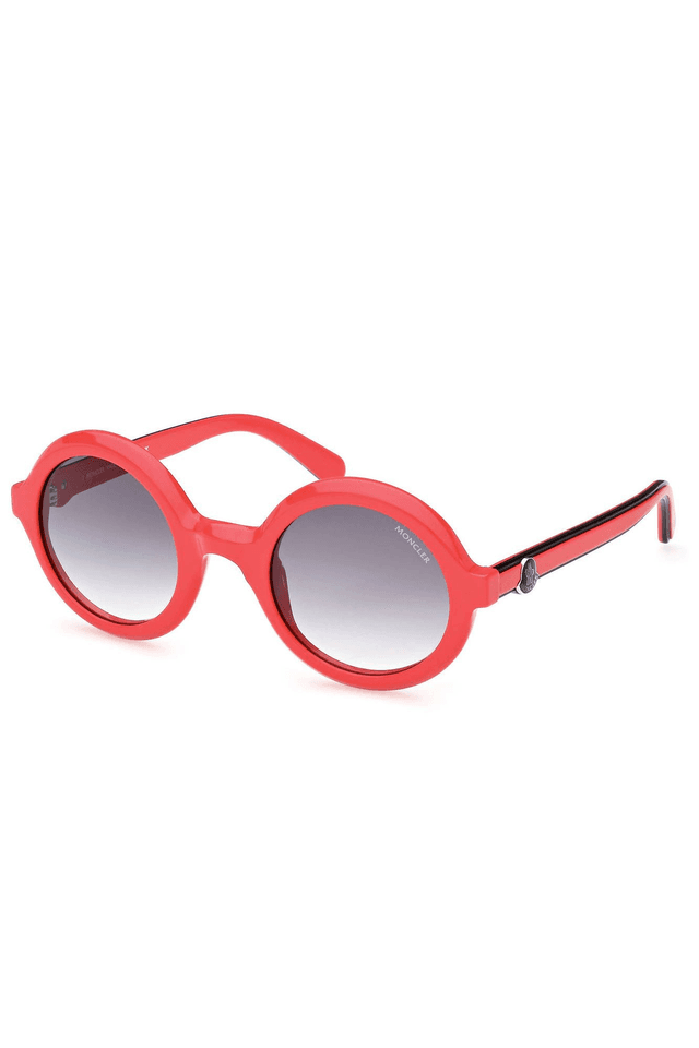 4349MONCLER OCCHIALE DA SOLE DONNA ROSSO