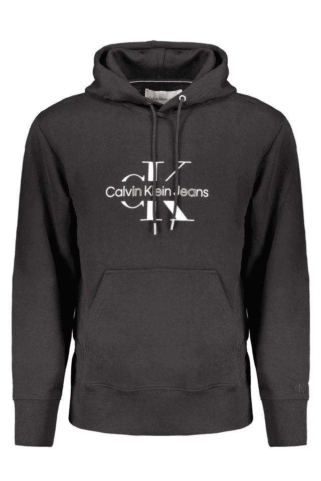 8464CALVIN KLEIN FELPA SENZA ZIP UOMO NERO