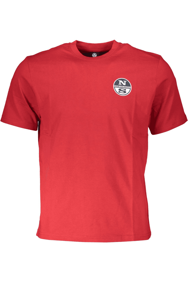 7507NORTH SAILS T-SHIRT MANICHE CORTE UOMO ROSSO