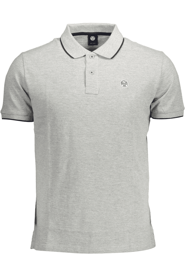 1669NORTH SAILS POLO MANICHE CORTE UOMO GRIGIO
