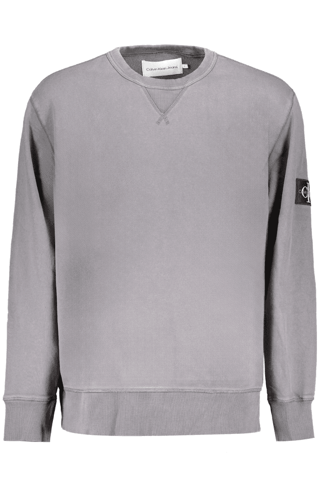9125CALVIN KLEIN FELPA SENZA ZIP UOMO GRIGIO