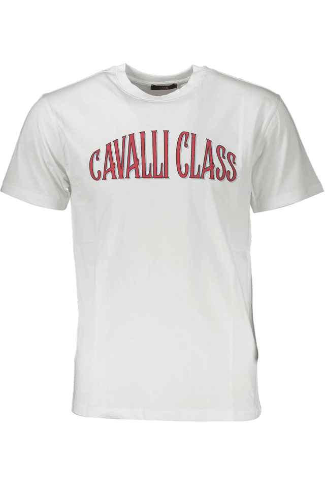 4169CAVALLI CLASS T-SHIRT MANICHE CORTE UOMO BIANCO