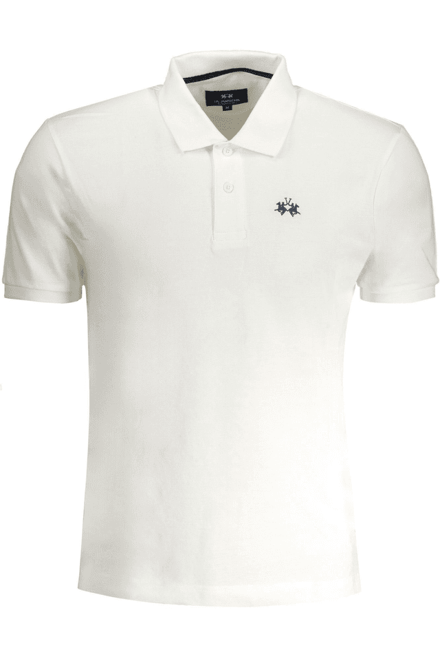9039LA MARTINA POLO MANICHE CORTE UOMO BIANCO