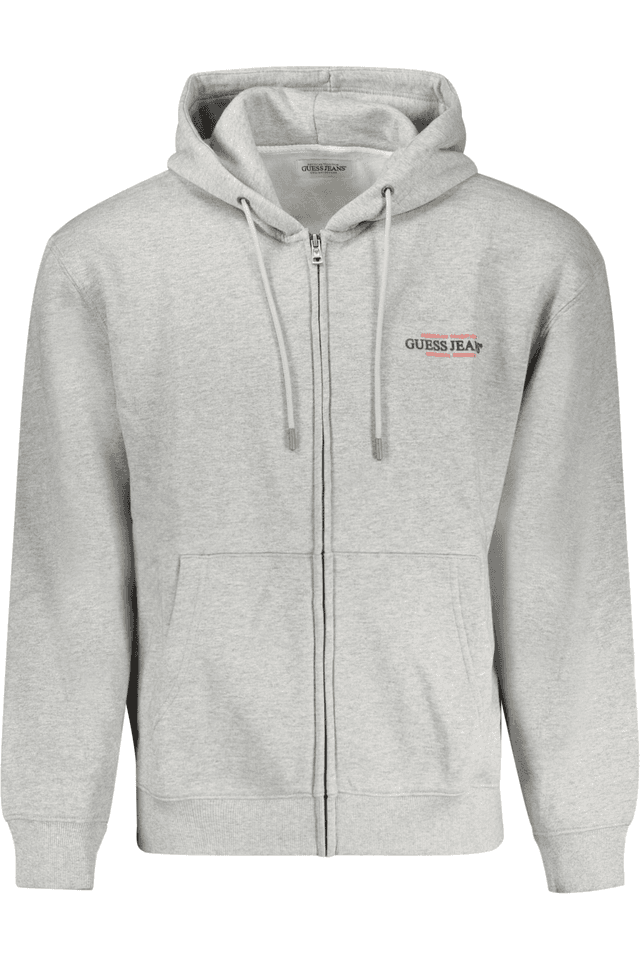 10333GUESS JEANS FELPA SENZA ZIP UOMO GRIGIO