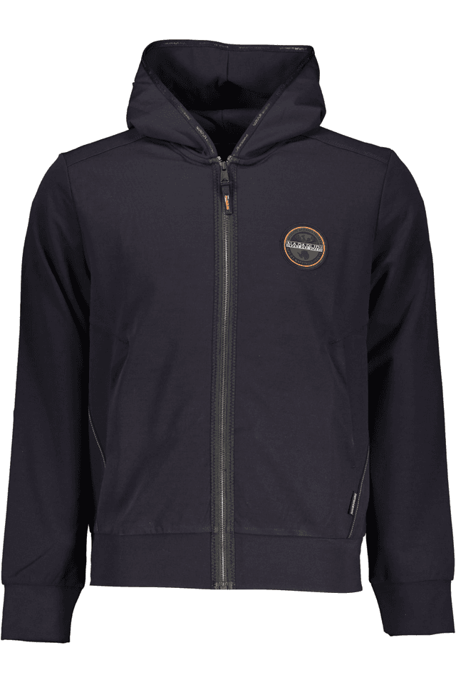 7686NAPAPIJRI FELPA CON ZIP UOMO BLU