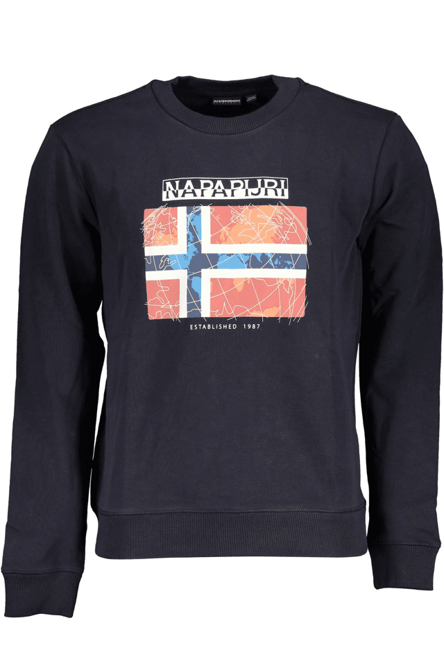 5613NAPAPIJRI FELPA SENZA ZIP UOMO BLU