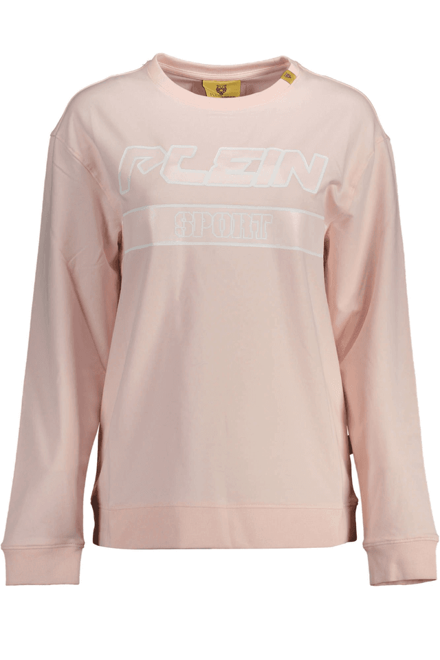 1480PLEIN SPORT FELPA SENZA ZIP DONNA ROSA