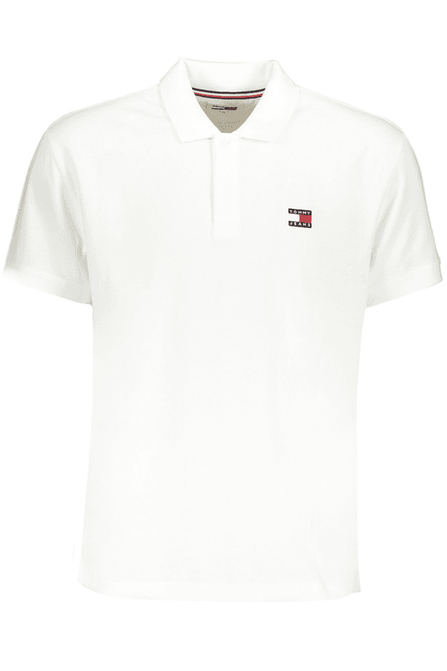 9137TOMMY HILFIGER POLO MANICHE CORTE UOMO BIANCO