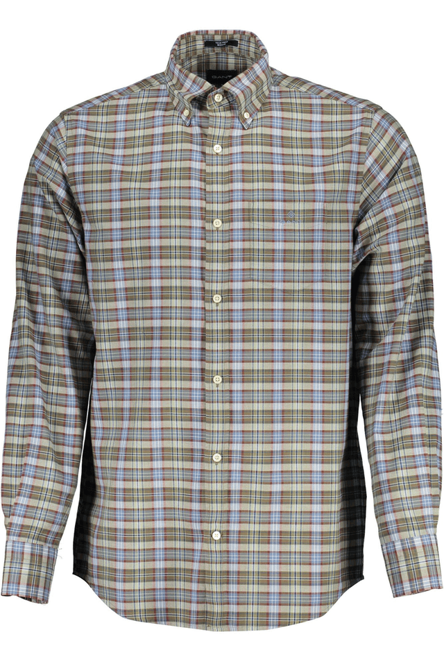 951GANT CAMICIA MANICHE LUNGHE UOMO VERDE