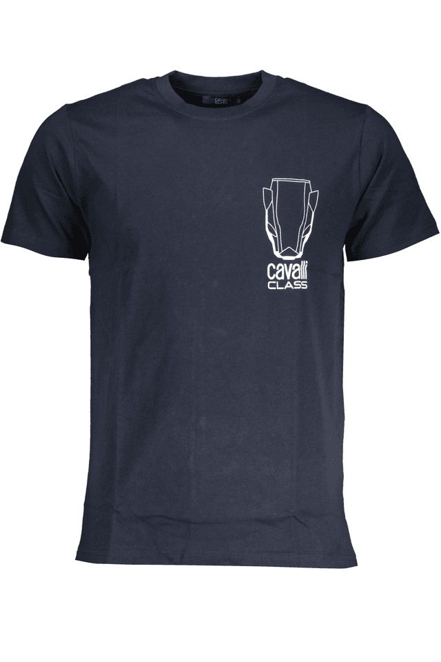 7854CAVALLI CLASS T-SHIRT MANICHE CORTE UOMO BLU