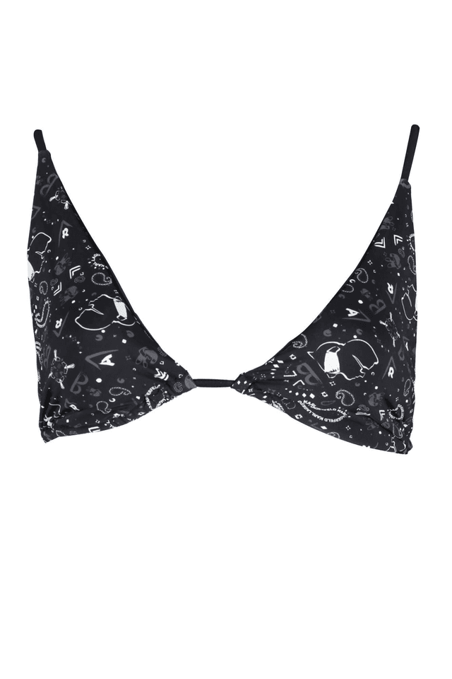 1357KARL LAGERFELD COSTUME PARTE SOPRA DONNA NERO