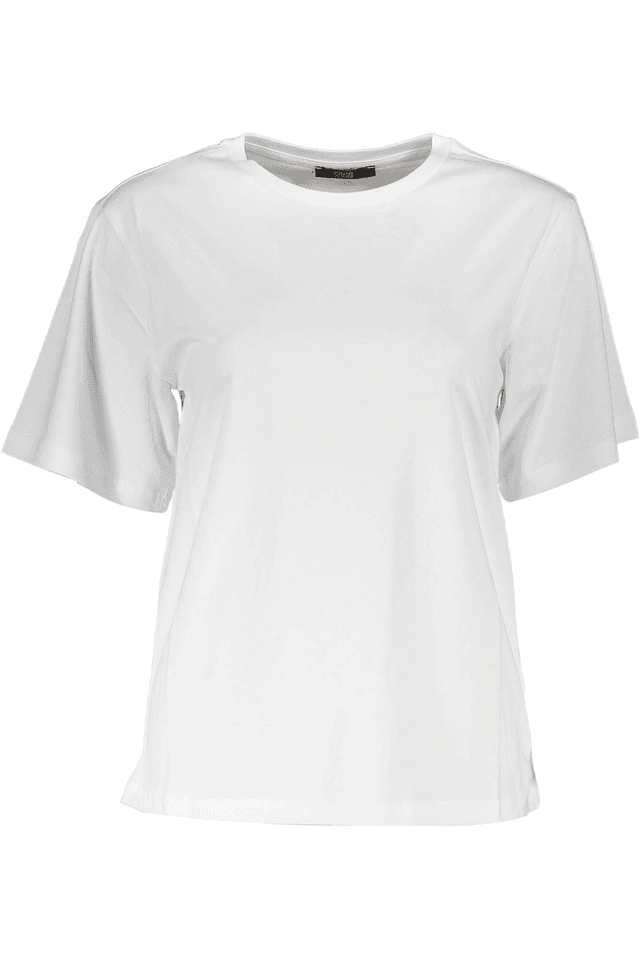 4092CAVALLI CLASS T-SHIRT MANICHE CORTE DONNA BIANCO
