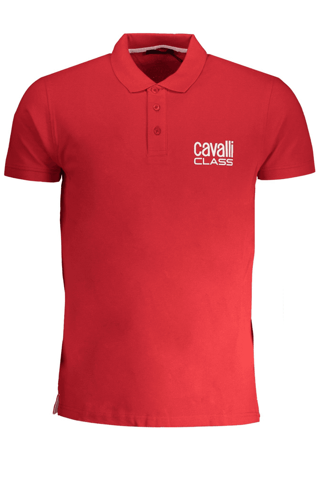 8984CAVALLI CLASS POLO MANICHE CORTE UOMO ROSSO