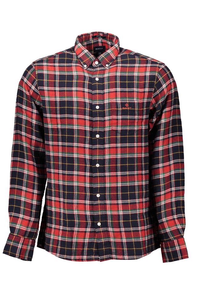 1158GANT CAMICIA MANICHE LUNGHE UOMO ROSSO