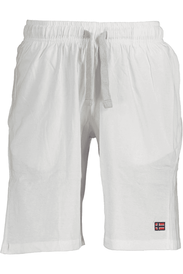 3934NORWAY 1963 PANTALONE BERMUDA UOMO BIANCO