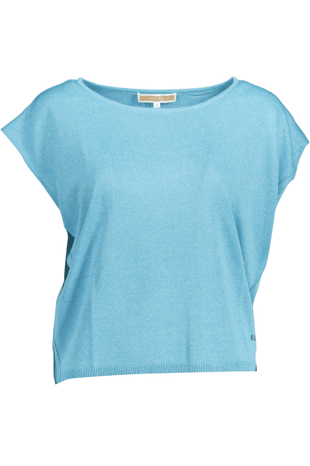 1647KOCCA T-SHIRT SENZA MANICHE DONNA AZZURRO