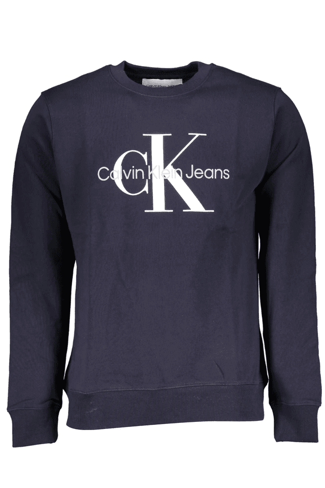 6519CALVIN KLEIN FELPA SENZA ZIP UOMO BLU